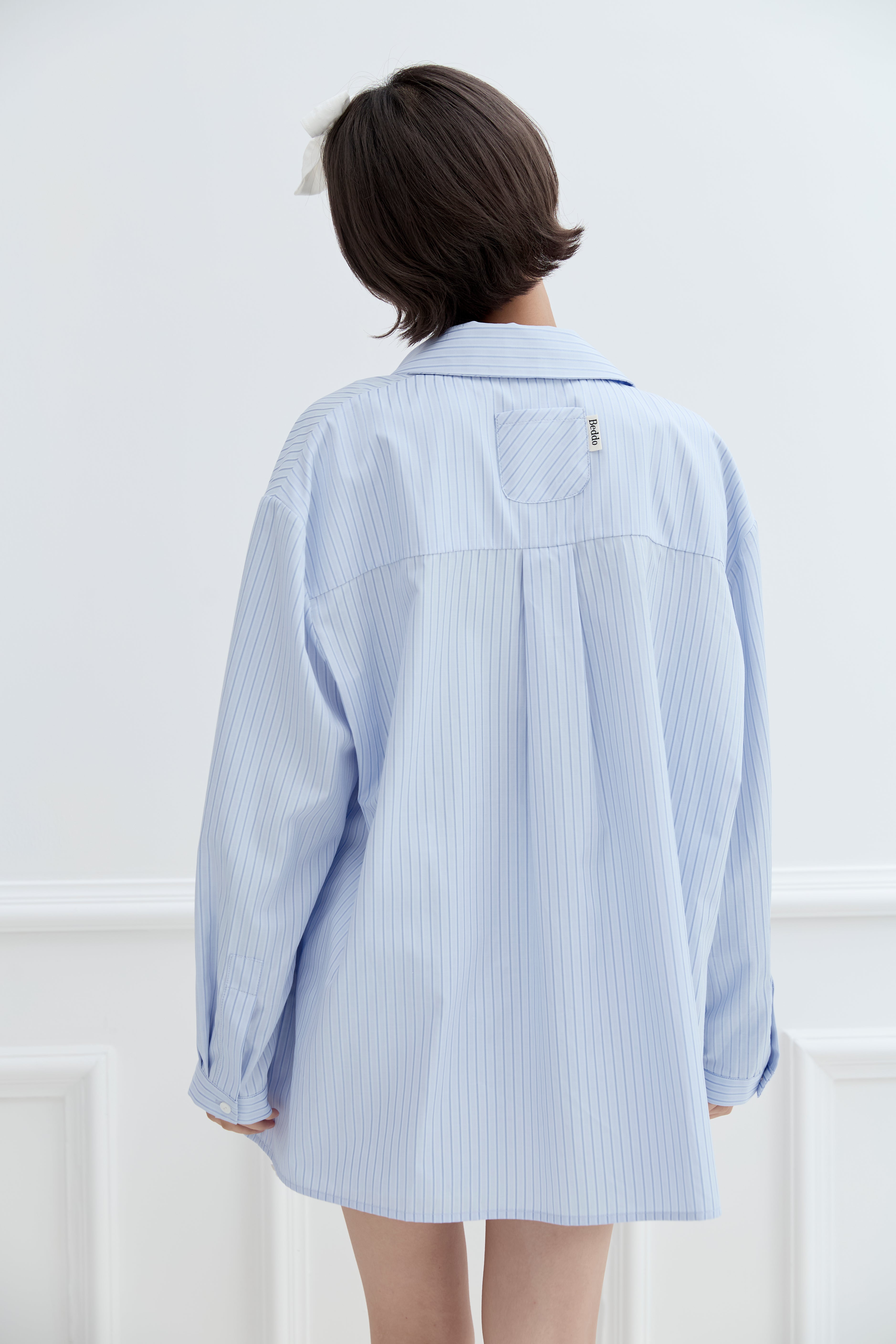 Formiva® Pet Friendly Striped Shirt with Bow Tie Closure