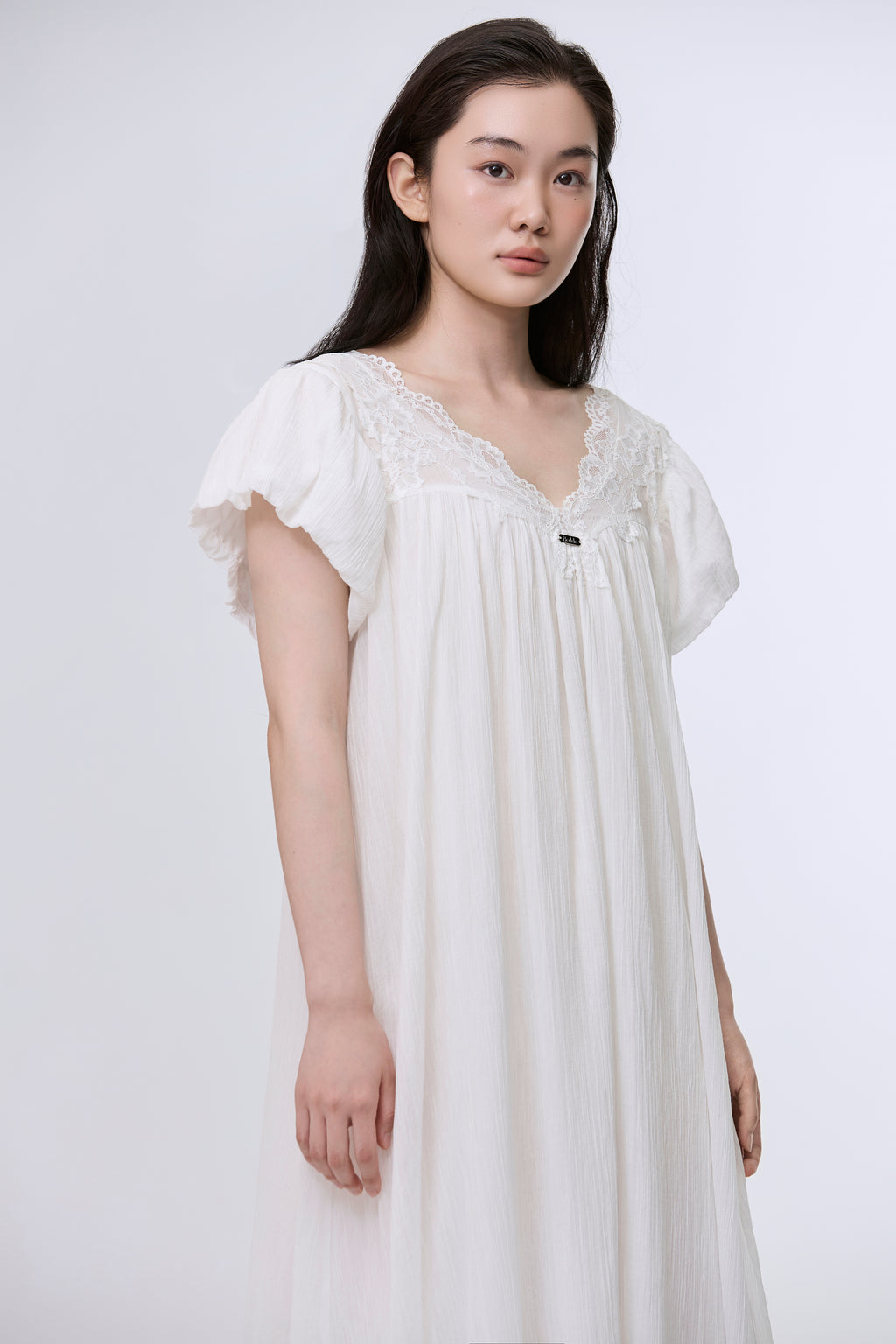 Formiva® “Moon Goddess Pact” French Lace Maxi Dress