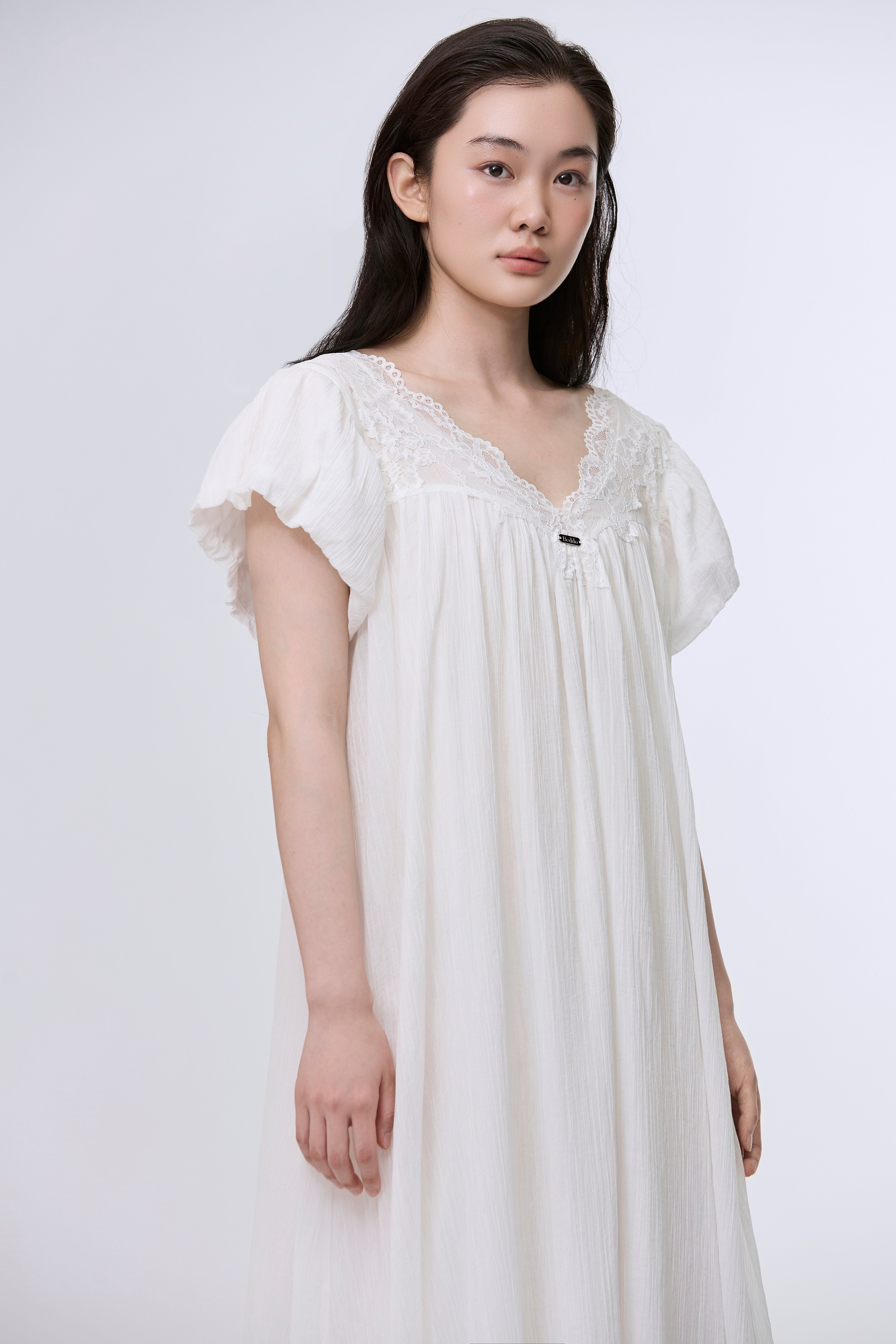 Formiva® “Moon Goddess Pact” French Lace Maxi Dress