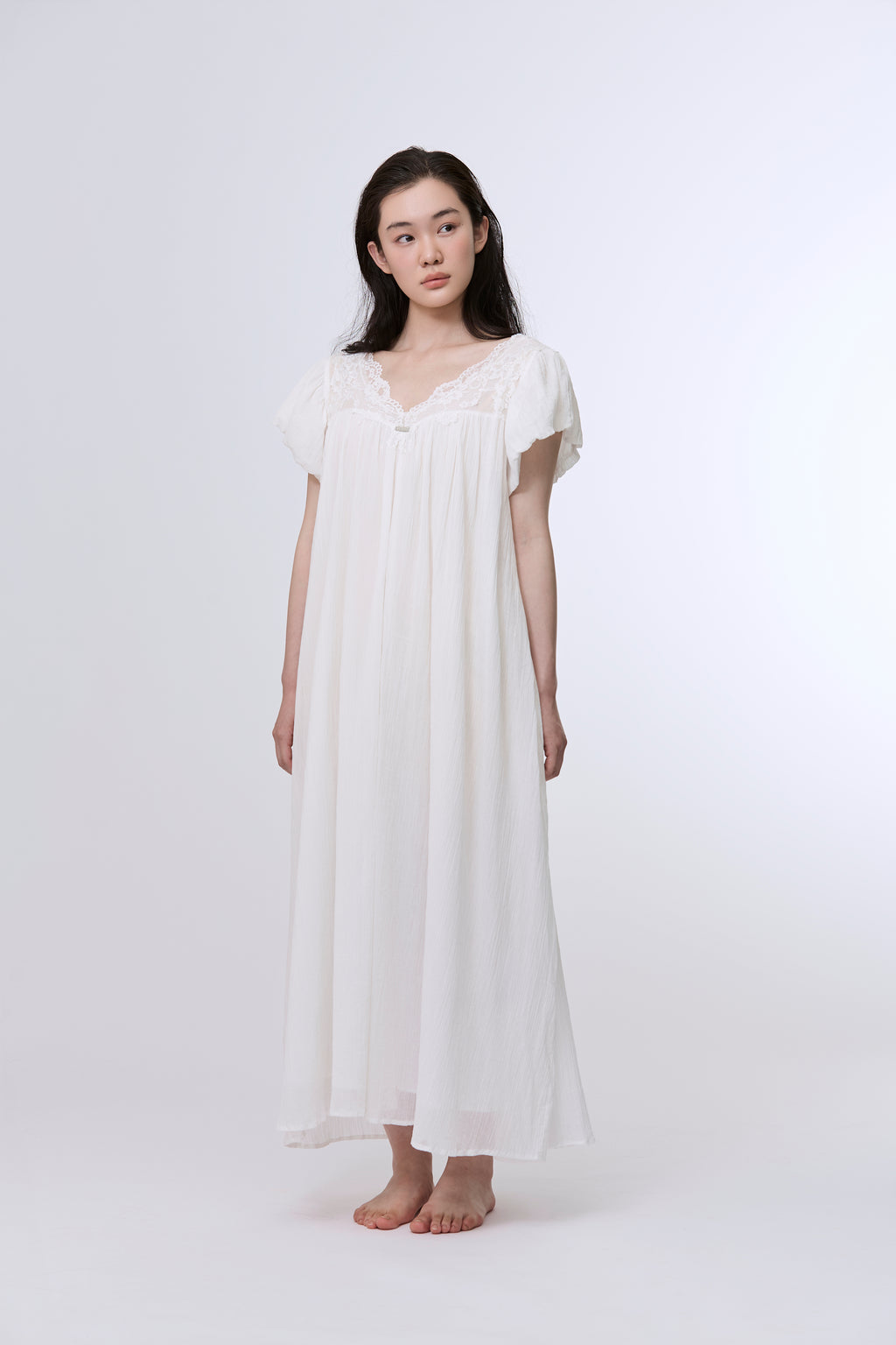 Formiva® “Moon Goddess Pact” French Lace Maxi Dress