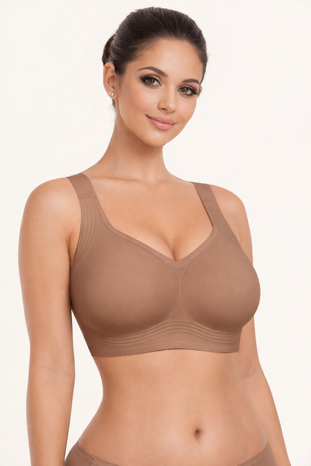 Formiva® Women Wirefree Bras for Women Full Coverage No Underwire Everyday Bras Comfortable Wireless Padded Jelly Bras