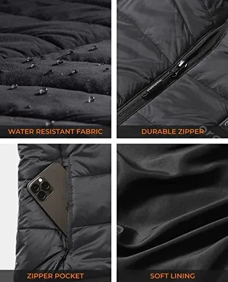 🔥 YEAR END SALE 56% OFF🔥 2025 Updated Version Two-touch 15Heat Zones LED Controller Heated Vest For Men & Women With Battery Pack