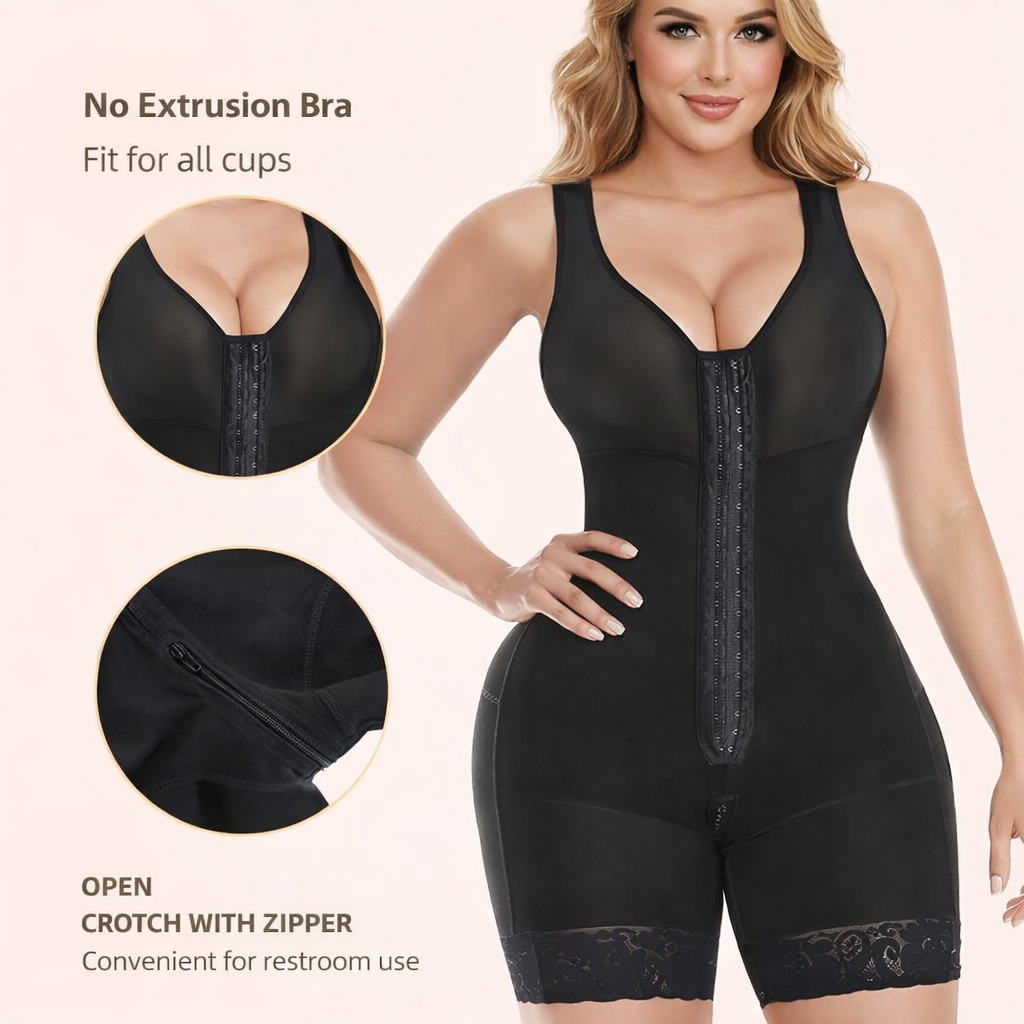 Formiva® Fajas Colombianas Shapewear for Women Tummy Control Full Shapewear Butt Lifter with Zipper Crotch