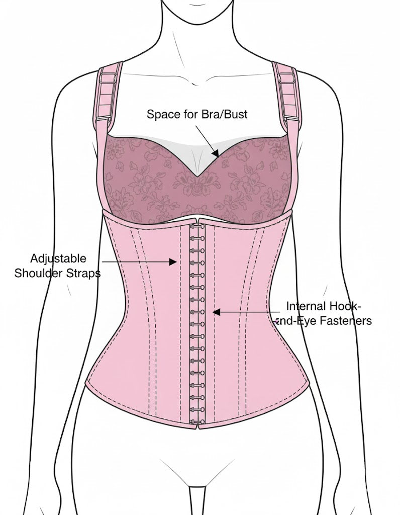 Waist Trainer Corset for Women Tummy Control Sport Girdle Hourglass Waist Cincher Body Shaper with Steel